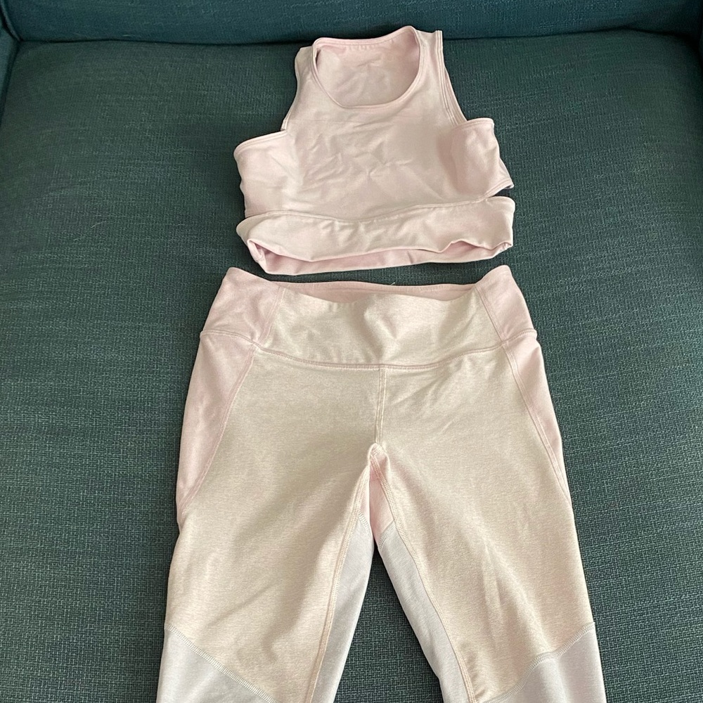 Outdoor voices cropped bra and pant set